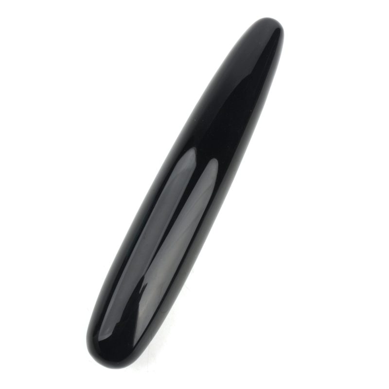 Sort Obsidian Krystaldildo