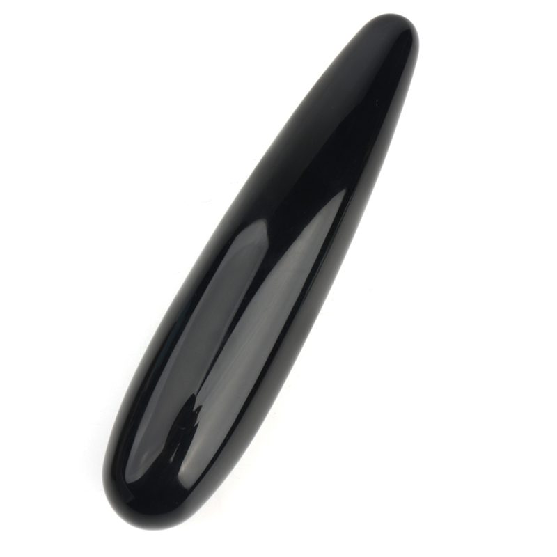 Sort Obsidian Krystaldildo