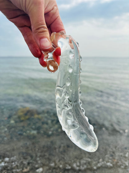 Den Magiske Sprøjter™ Glasdildo