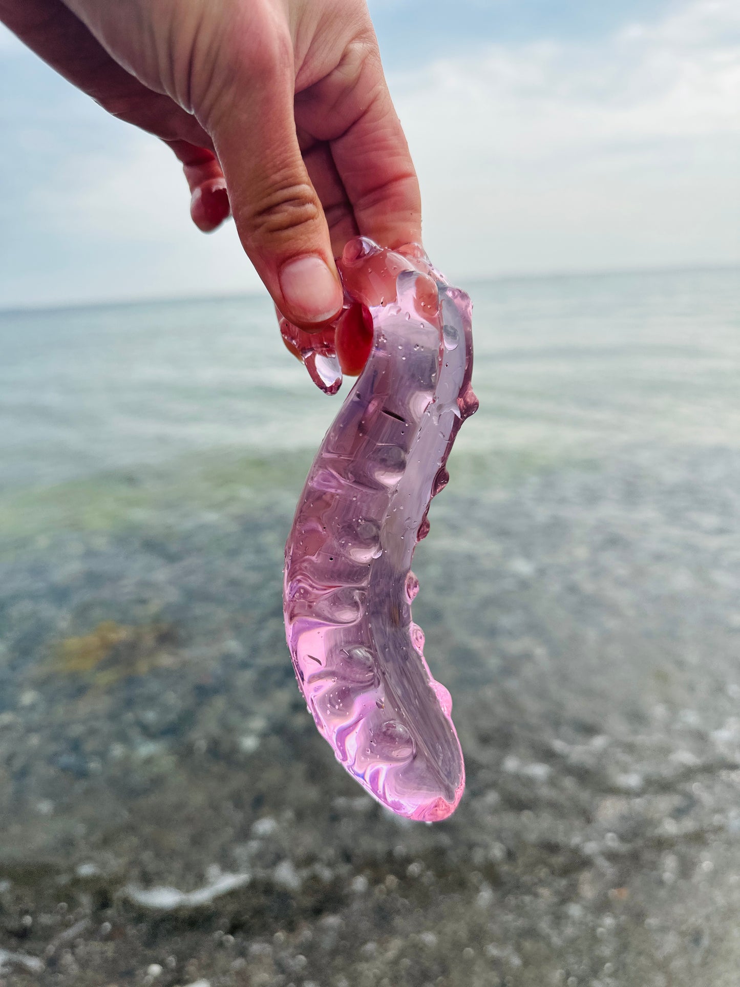 Den Magiske Sprøjter™ Glasdildo