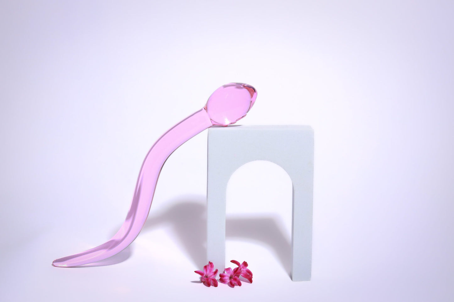 Calypso Cervix stav™ 2.0 Glasdildo - Pink Candy Floss (Limited Edition)