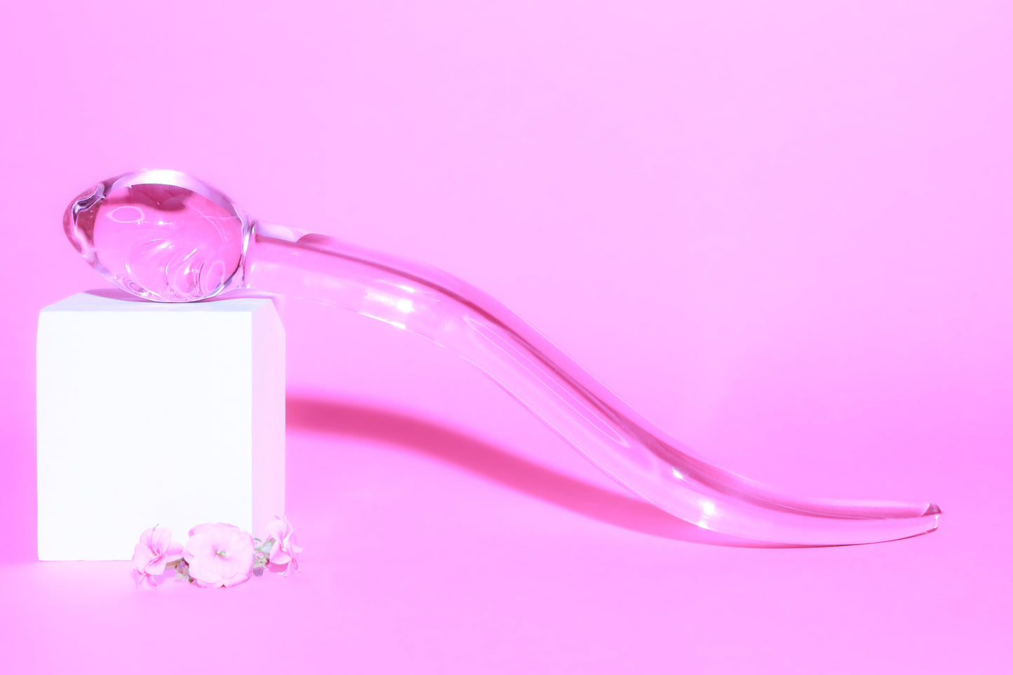 Calypso Cervix stav™ 2.0 Glasdildo - Pink Candy Floss (Limited Edition)
